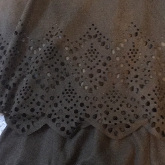 Green suede romper - Picture 3 of 3